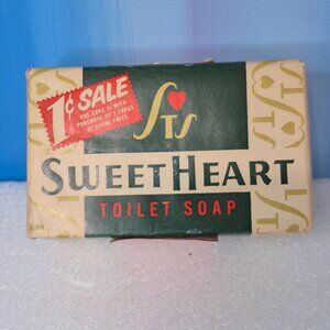 Vintage Sweetheart Sweet Heart Soap NOS 1 Bar